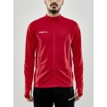 Craft Training Jacket Evolve Full Zip - durable mid-layer jacket made of stretch material - red Men